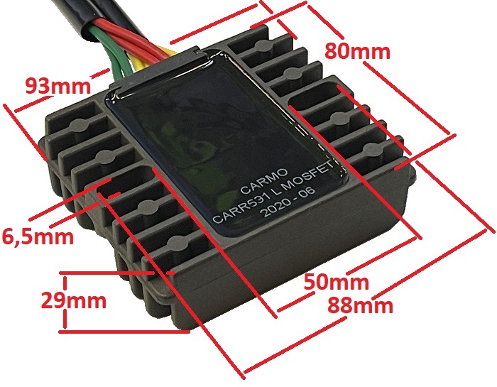 Motorbike 12V Voltage regulator rectifier spanningsregelaar MOSFET LITHIUM ION