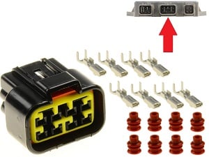 8 way CDI ECU connector connector for Motorbike