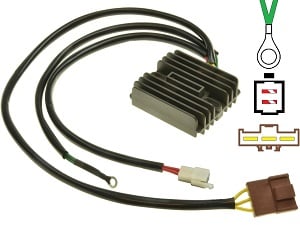 CARR694-KTM 690 950 990 MOSFET Redresseur de régulateur de tension (62511034100, 62511034000)