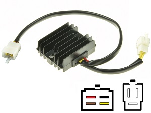 CARR201-XV - Yamaha XV MOSFET Régulateur de tension redresseur - Lithium-ion version