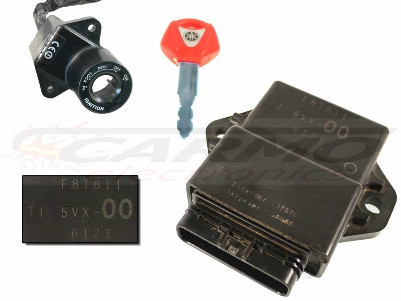 FZ6S Fazer ECU ECM CDI black box computer brain (F8T811, F8T812, F8T813, 71 5VX-00, 5VX-10, 5VX-20)