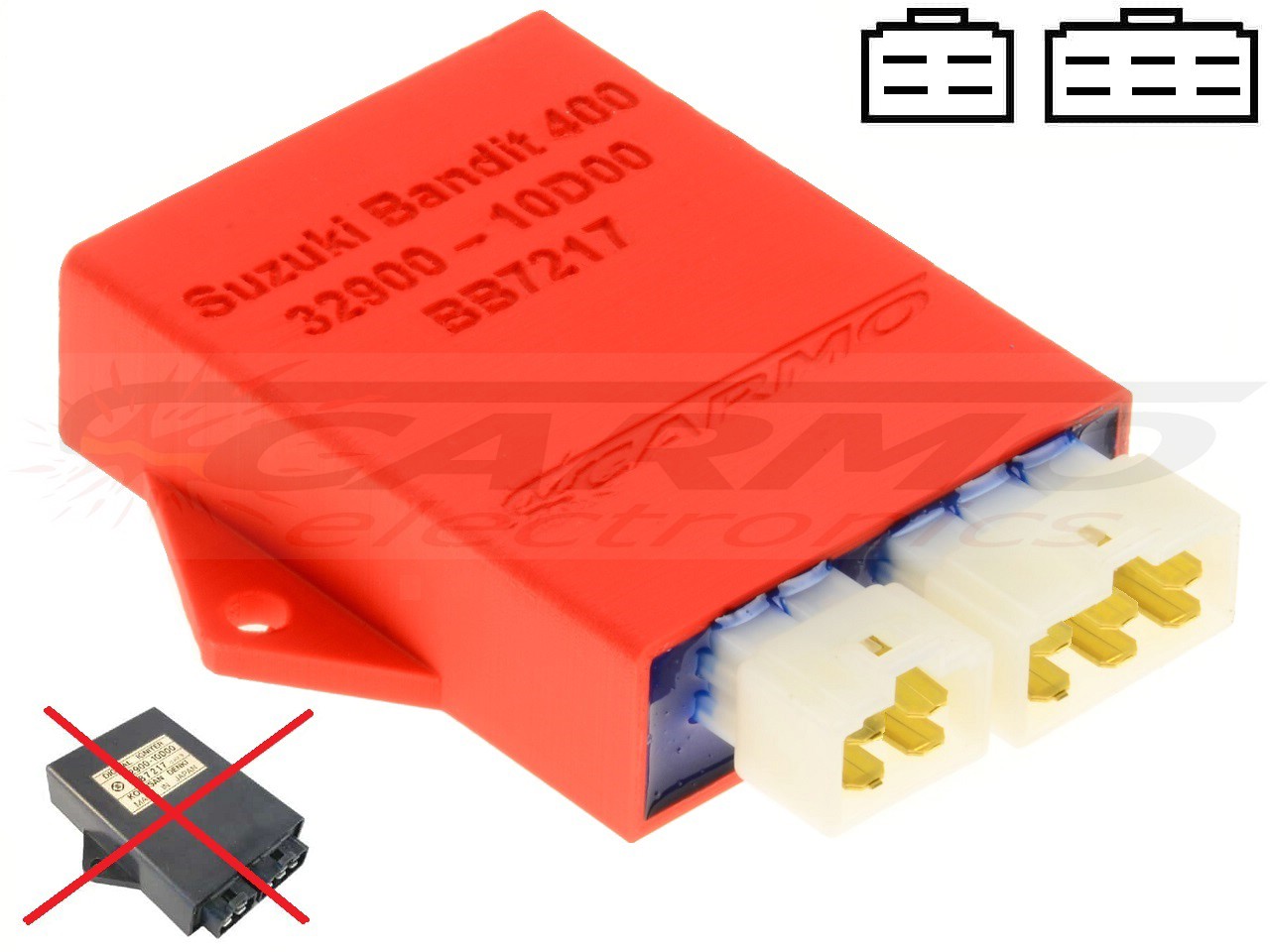 Suzuki GSXF400 Bandit GSX400 igniter ignition module CDI TCI Box 32900-10D variant 1 - Click Image to Close